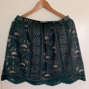 Xhilaration Lacey Overlay Skirt NWOT